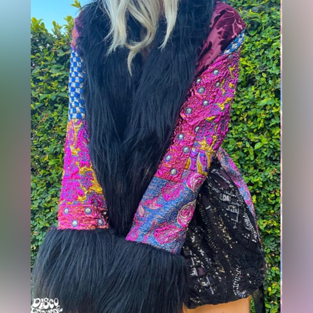 Hand made one of a kind never worn Disco Lemonade coat